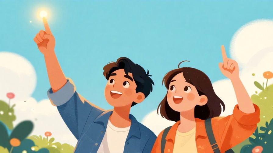 Illustration%20of%20two%20friends%20smiling%20and%20pointing%20upward%20at%20a%20softly%20glowing%20object%20in%20the%20sky%2C%20detailed%20background%2C%20vibrant%20colors%2C%20illustrated%20style