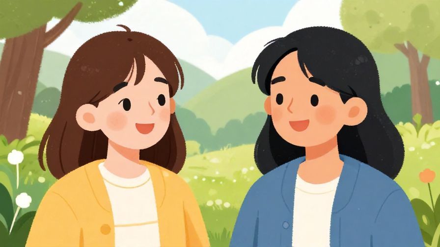 Illustration%20of%20two%20friends%20smiling%20and%20nodding%20in%20agreement%20in%20a%20park%20setting%2C%20friendly%20expressions%2C%20bright%20colors%2C%20illustrated%20style