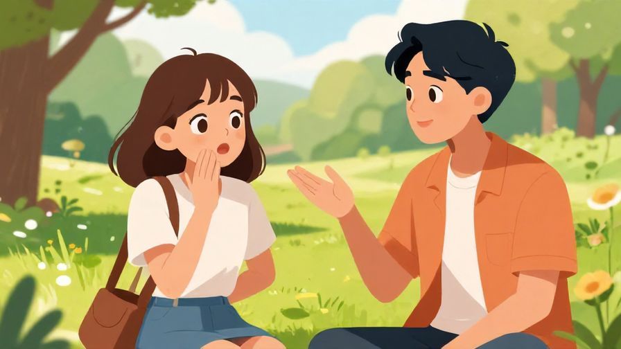 Illustration%20of%20two%20friends%20talking%20in%20a%20park%2C%20one%20looking%20surprised%20and%20nodding%20while%20the%20other%20explains%2C%20bright%20daylight%2C%20vibrant%20colors