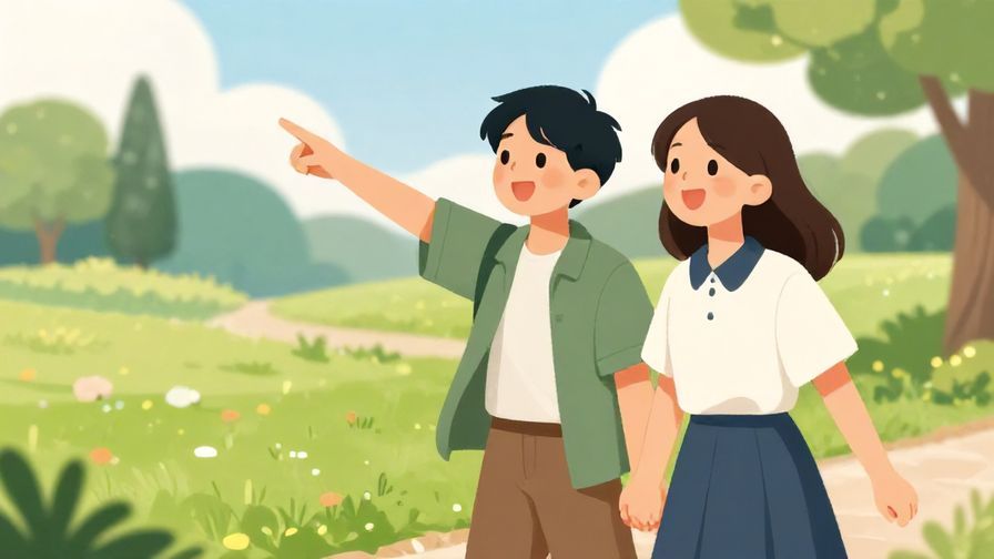 Illustration%20of%20two%20friends%20walking%20together%20and%20pointing%20left%2C%20park%20background%2C%20happy%20expressions%2C%20illustrated%20style