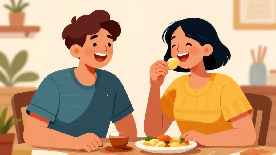 Illustration%20of%20two%20people%20laughing%20and%20sharing%20a%20snack%20at%20a%20table%2C%20warm%20lighting%2C%20vibrant%20colors%2C%20illustrated%20style