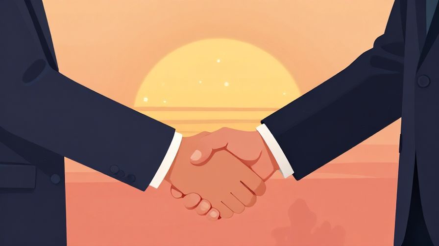 Illustration%20of%20two%20people%20shaking%20hands%20firmly%20with%20a%20sunset%20background%20symbolizing%20trust%2C%20illustrated%20style