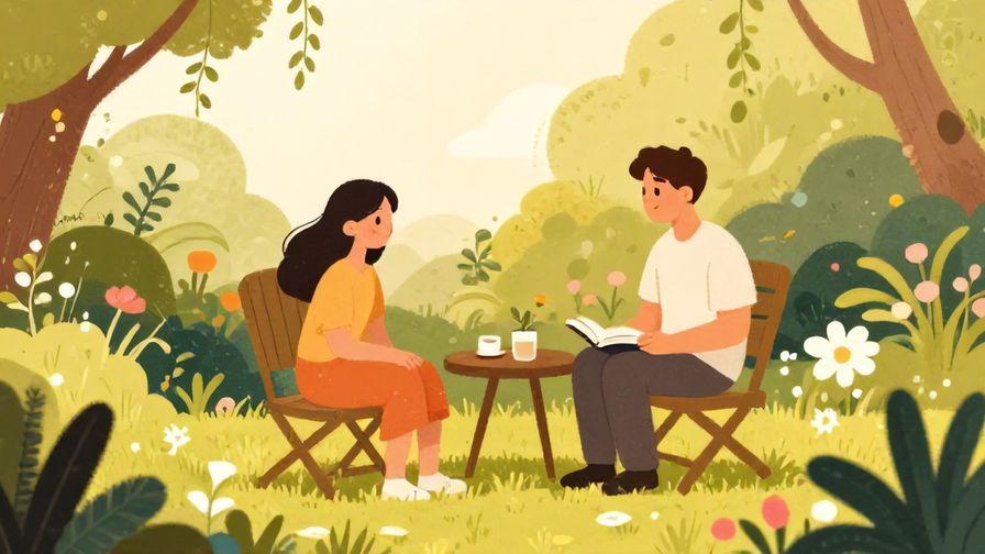 Illustration%20of%20two%20people%20sharing%20a%20quiet%20moment%20in%20a%20garden%2C%20serene%20atmosphere%2C%20warm%20colors%2C%20illustrated%20style