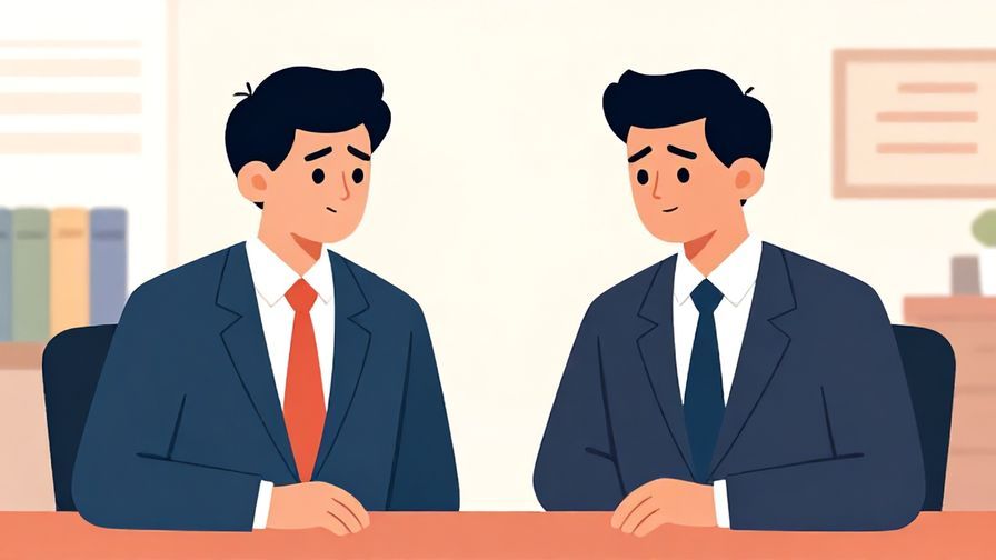 Illustration%20of%20two%20people%20sitting%20at%20a%20table%20with%20a%20gap%20between%20them%20and%20uncomfortable%20expressions%2C%20formal%20office%20background%2C%20vibrant%20colors%2C%20illustrated%20style