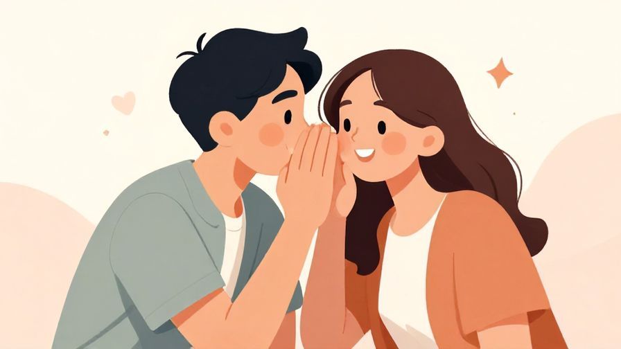 Illustration%20of%20two%20people%20sitting%20close%2C%20one%20whispering%20something%20to%20the%20other%20with%20a%20smile%2C%20soft%20pastel%20background%2C%20illustrated%20style