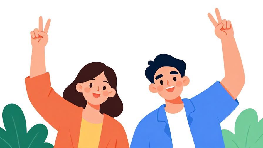 Illustration%20of%20two%20people%20smiling%20and%20dropping%20their%20raised%20hands%20in%20a%20playful%20gesture%20of%20peace%2C%20vibrant%20colors%2C%20illustrated%20style