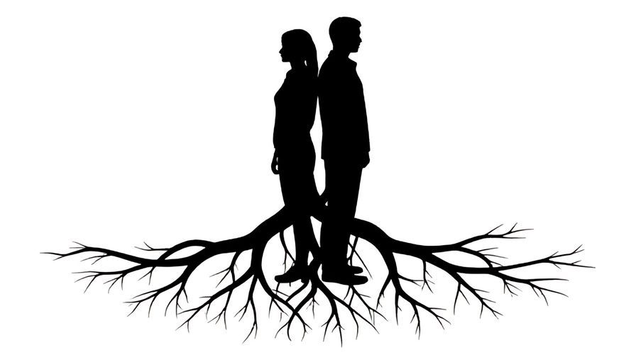 Illustration%20of%20two%20people%20standing%20back-to-back%20with%20intertwined%20roots%20below%20them%2C%20symbolizing%20shared%20destiny