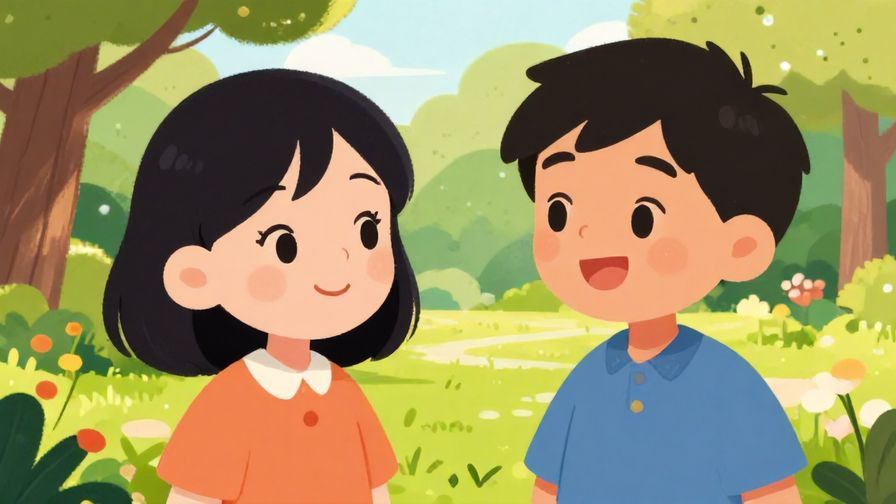 Illustration%20of%20two%20stylized%20characters%20smiling%20and%20chatting%20in%20a%20park%20with%20friendly%20expressions%2C%20detailed%20background%2C%20vibrant%20colors%2C%20illustrated%20style