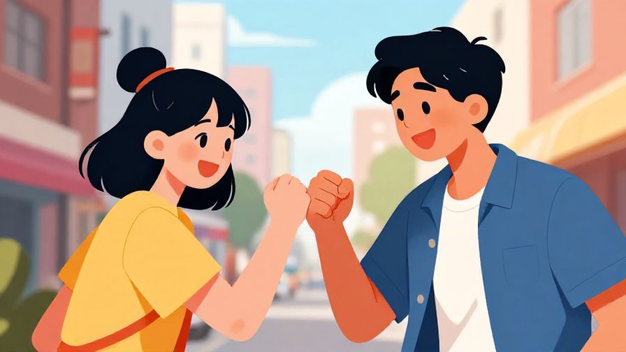 Illustration%20of%20two%20young%20people%20giving%20each%20other%20a%20fist%20bump%20with%20excited%20expressions%2C%20urban%20background%2C%20vibrant%20colors%2C%20illustrated%20style