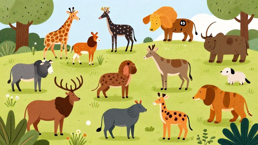 Illustration%20of%20various%20animals%20in%20a%20natural%20environment%2C%20some%20thriving%2C%20others%20not%2C%20vibrant%20colors%2C%20illustrated%20style