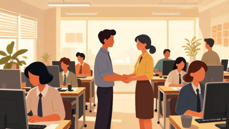 Illustration%20of%20workers%20exchanging%20greetings%20at%20the%20start%20of%20the%20day%20in%20a%20busy%20office%20environment.%20Warm%20lighting%2C%20illustrated%20style